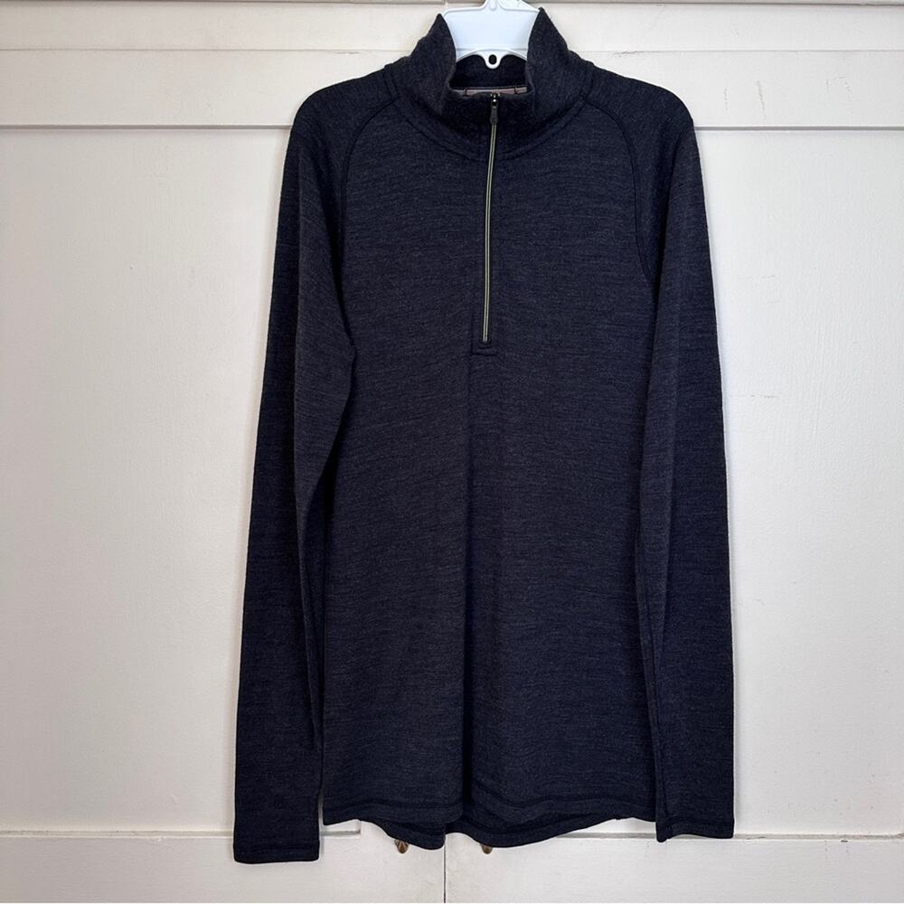Smartwool Merino Wool Quarter Zip Base Layer Small